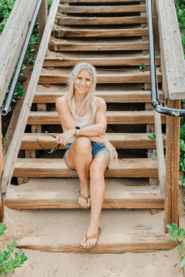 Jennifer Edwards at Wailea Boardwalk Stairs